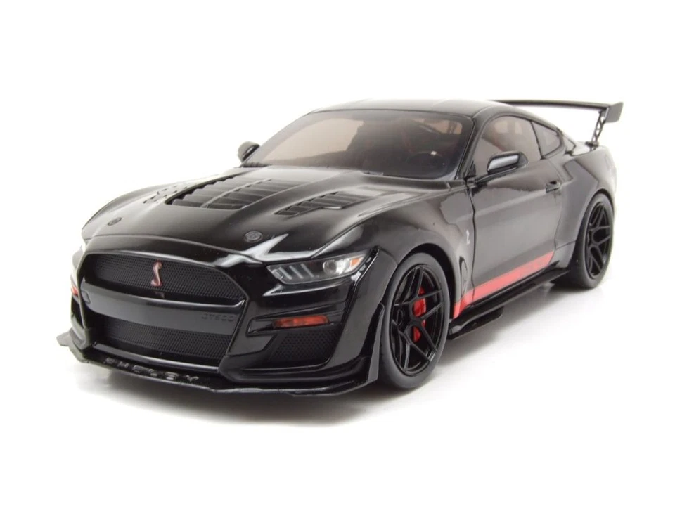 Ford Shelby Mustang GT500 CODE RED 2022 Nero Modellino 1:18 Solido - Immagine 1 di 4