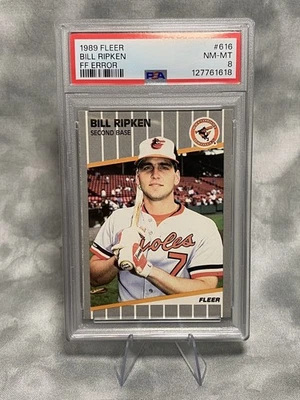 1989 Fleer Bill Ripken 💥FF Error💥 PSA 8   THE MOST SOUGHT AFTER ERROR CARD!!! - Image 1 of 3