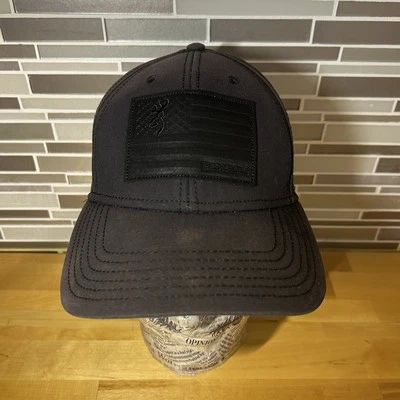 Sombrero Browning Bandera Americana Parche Bordado Logo Negro SnapBack Foto 1 de 4