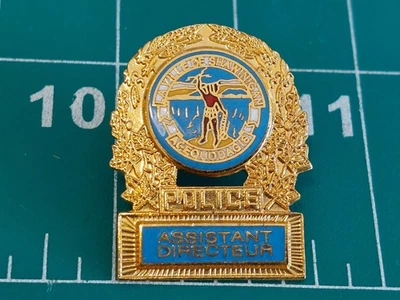 Pin emblema miniatura La Ville De Shawinigan polícia diretor assistente Canadá - Imagem 1 de 3