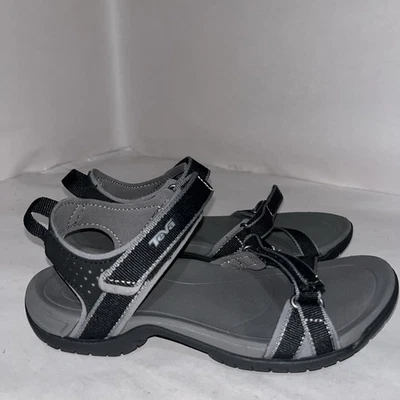 Sandalia negra con tiras talla 7 B- Teva Verra para mujer Foto 1 de 4