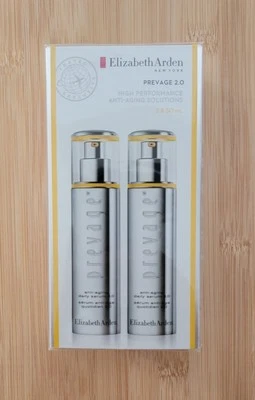 Paquete doble de suero diario antienvejecimiento Elizabeth Arden Prevage 2,0 1,7 oz nuevo con caja Foto 1 de 3