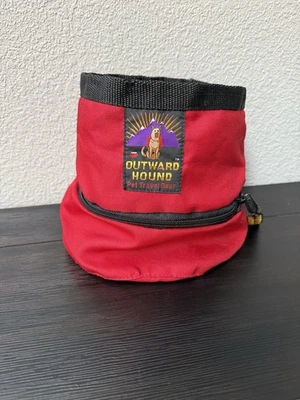 Outward Hound Bowl N Bolsa Botella Rojo Perro Alimentación Senderismo Paquete Nuevo Con Etiqueta  Foto 1 de 4