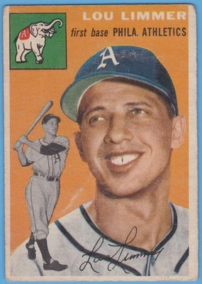 1954 Topps #232 Lou Limmer. Philadelphia Athletics. GD/VG. - Image 1 of 2