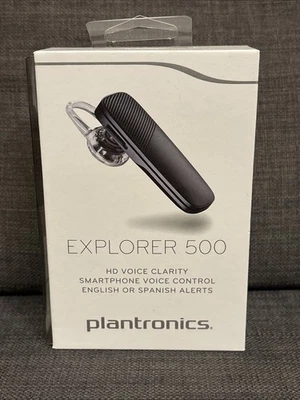 Plantronics Explorer 500 Wireless Bluetooth Headset HD Voice Clarity Sealed - Image 1 of 4