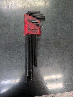 Snap On Awmxl10 9-Piece Metric Hex L Wrench Set Made In USA - Image 1 of 4