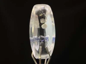 FLUORITE in Clear QUARTZ, Crystal Cabochon - Gemstones, Jewelry Making, 47448 - Picture 1 of 3