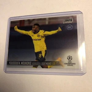 Youssoufa Moukoko Rookie 2020-21 Topps Stadium Club Chrome #57 - Picture 1 of 2