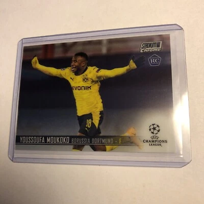 Youssoufa Moukoko Rookie 2020-21 Topps Stadium Club Chrome #57 - Image 1 of 2