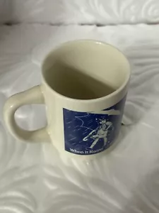"Vintage 1968 Morton Salz Diner Stil Kaffeebecher Tasse ""When It Rains It Pours""" - Bild 1 von 9
