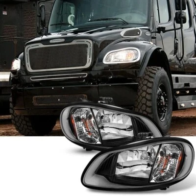Faros negros para Freightliner Business Class M2 2004-2012 | 2003-13 M2 106 Foto 1 de 4