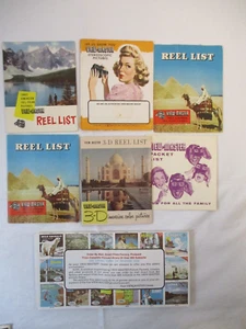 Lot 10 View-Master Reel Lists 1949 1953 1954 1955 Wisconsin Dells Envelope - Bild 1 von 16