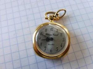 MONTRE A GOUSSET PHILIPPE PASCAL INCABLOC EN PLAQUE OR N°73 - Foto 1 di 11