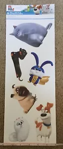 New Secret Life Of Pets 2 Wall Stickers Max Snowball Gidget Mel Buddy & Chloe - Picture 1 of 9