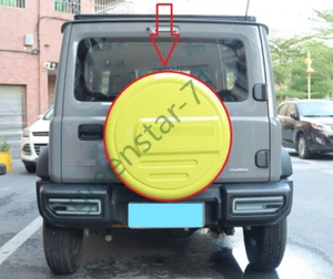 Spare Tire Cover Fits for Suzuki Jimny JB74 JB64 2019-24 Yellow Rear Tyre Cover - Picture 1 of 7