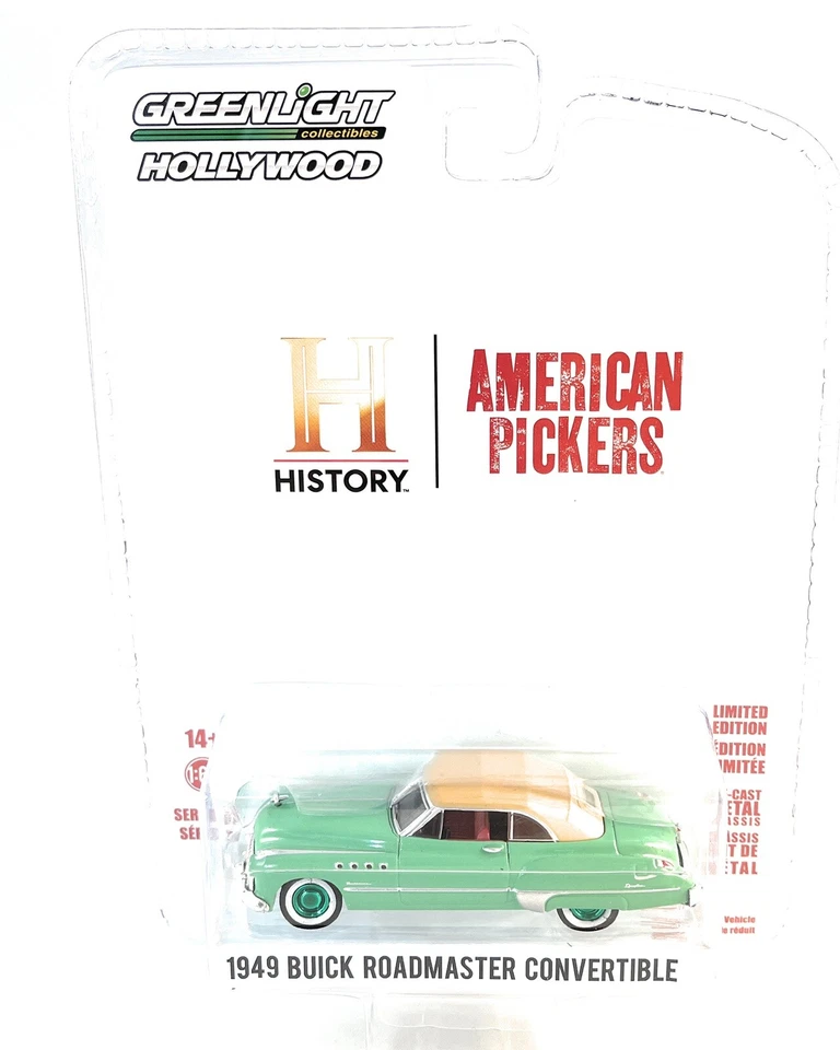 GREENLIGHT 1 64 1949 Buick Roadmaster Convertible American Pickers 44970-D chase