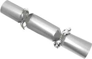 25 Wedding crackers kit. Platinum with silver ribbon. - Picture 1 of 2