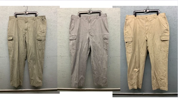 L.L. Bean Cargo Pants Men’s 44x32 Blue Comfort Waist Lot of 3 - Imagem 1 de 4