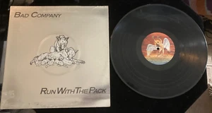 Original Bad Company Vinyl Album Run With The Pack 1976 VG/VG - Picture 1 of 3