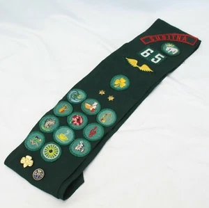 Pfadfinder Schärpe mit Flügeln Patch 13 Abzeichen 2 Sterne 2 Pins Susitna Alaska 70er - Bild 1 von 6