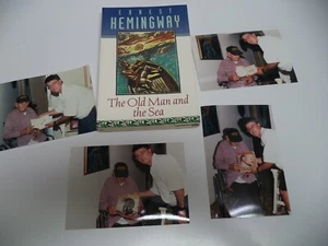 Libro OLD MAN AND THE SEA Firmado G Fuentes Cojimar ERNEST HEMINGWAY BOAT CAPTIAN - Imagen 1 de 12