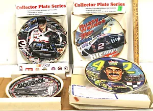 4 Vintage NASCAR Sammelteller Ricky Wallace + Earnhardt Sr + Kyle Petty unbenutzt - Bild 1 von 5