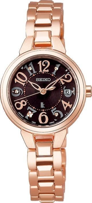【Seiko】SSVW190 Seiko Lucia Radio Solar Damas Acero Inoxidable Auténtico Foto 1 de 1