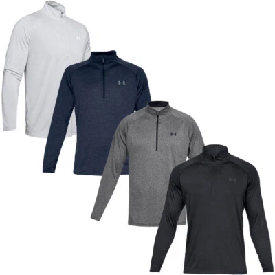 UNDER ARMOUR UA TECH 2.0 MENS HeatGear 1/4 ZIP JUMPER TRAINING TOP - Image 1 of 4