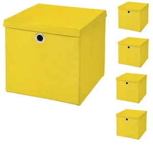 5 PIEZAS 33 x 33 x 33 Caja de Almacenamiento Tapa Cesta Caja Plegable Caja Cajas - Imagen 1 de 77