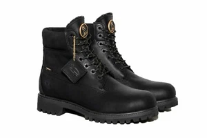 Octobers Very Own OVO x Timberland Ltd Edt Black Leather Boots UK 10 EU 44.5 New - Picture 1 of 8