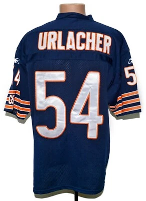 CAMISA DE FUTEBOL AMERICANO NFL CHICAGO BEARS AUTÊNTICA L(50) 54 URLACHER - Imagem 1 de 4