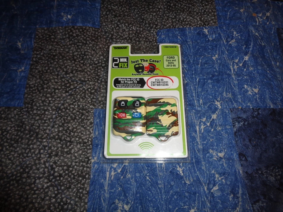 Dorman Keyless Remote 4 Button Camo Case Ford Lincoln Mazda Mercury 1995-2013 - Image 1 of 1