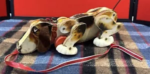 Vintage Fisher Price Snoopy Sniffer Beagle Dog 1961 Made in USA 34cm Long - Picture 1 of 24