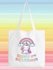 9Th Birthday Gift Tote Bag Shopper Cool Unicorn Ninth Nine 9 Present Reusable