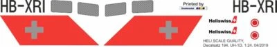 Decal 195 Bell UH-1D Heliswiss HB-XRI - Bild 1 von 2