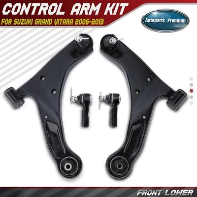 4x Front Lower Control Arm Ball Joint Tie Rod End for Suzuki Grand Vitara 06-13 - Image 1 of 4