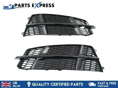 AUDI A6 S6 2015 - 2018 OE C7 S LINE FRONT BUMPER FOG GRILLS PAIR LH+ RH TRIM - Image 1 of 4