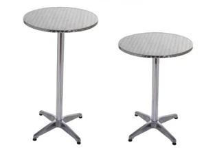 STEHTISCH ALUMINIUM 2IN1 BISTROTISCH BARTISCH TISCH HÖHENVERSTELLBAR 70-110CM - Bild 1 von 8