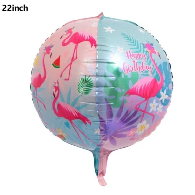 22" Glossy Flamingo Balloon Tropical Hawaii Birthday Party Decoration Helium/Air - image 1 of 4