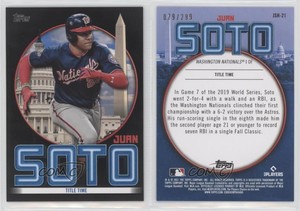 2021 Topps Target Juan Soto Highlights Black /299 Juan Soto #JSH-21