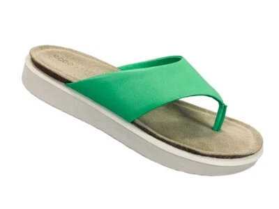 Sandalias de tanga Ecco Corksphere Tucan verde neón para mujer EU 39 US 8 Foto 1 de 4