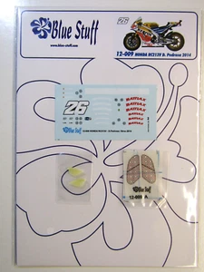 Blue Stuff Decal Sheet 1:12 Scale Honda RC213V Dani Pedrosa 2014 suit Tamiya Kit - Picture 1 of 10