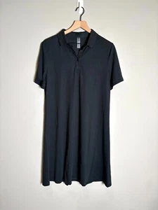 Neu mit Etikett Outdoor Voices schwarz Polyestermischung Kurzarm Birdie Polokleid Größe XXL - Bild 1 von 7
