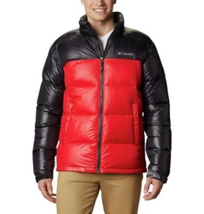 Columbia Men Pike Lake Puffer Jacket Mountain Red/Shark - Picture 1 of 6
