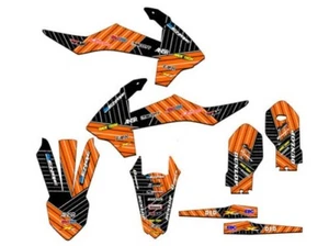 2018-2023 SX 85 RACE SERIES Orange Senge Graphics Kit Compatible with KTM - Picture 1 of 10