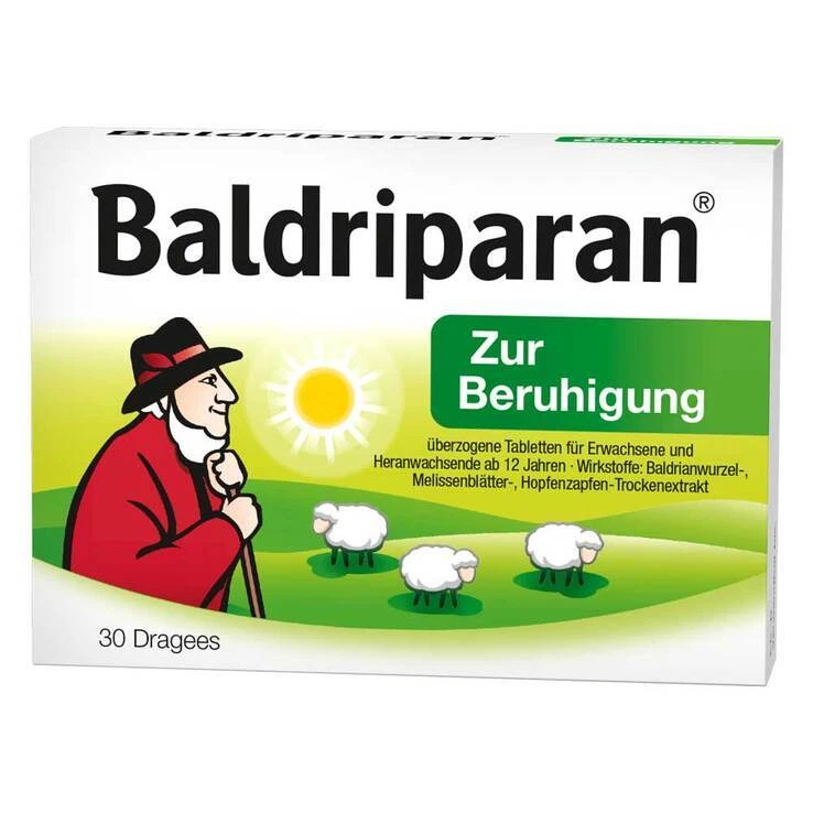 Baldriparan zur Beruhigung überzogene Tabletten · 30 St · PZN 17884316