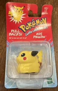 Pokemon Pull Backs #25 Pikachu 1999 Hasbro Nintendo NOS - Foto 1 di 2