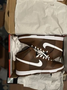 nike dunk high Brown Chocolate Size 10.5 Uk -11.5 US - Picture 1 of 6