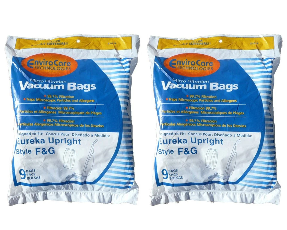Eureka F & G Upright Vacuum Bags (18 pk) By EnviroCare (Fits Many Sanitaire V... - Image 1 of 1