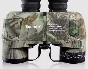 BOSHILE Binoculars 10x50 Forrest Camouflage Range Direction Finding Weatherproof - Picture 1 of 21